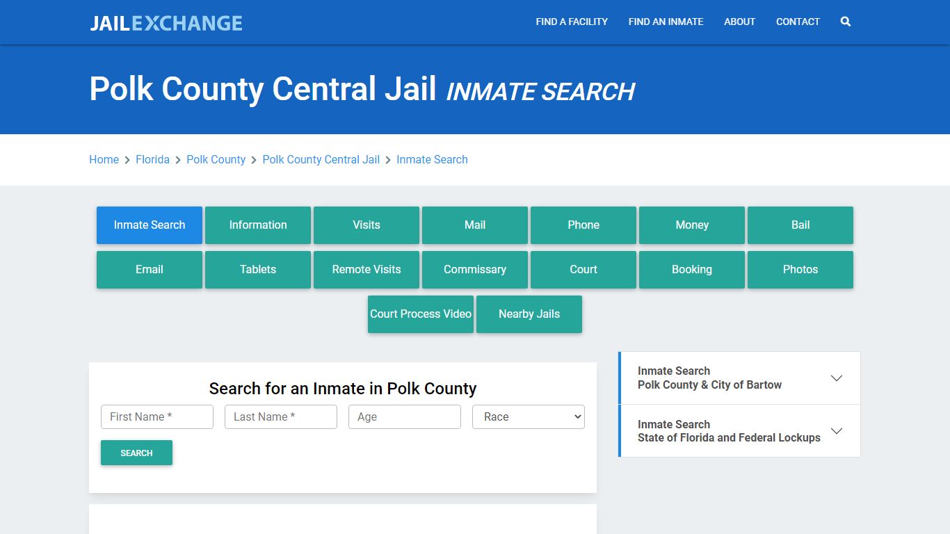 Polk County Central Jail, FL Inmate Search: Roster & Mugshots